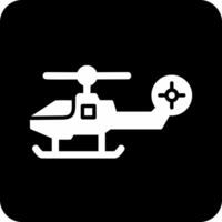 vechter helikopter vector icoon