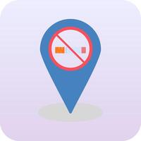 Nee roken plaats vector icoon