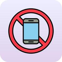 Nee mobiel telefoon vector icoon