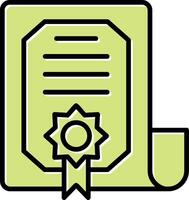 certificaat vector pictogram