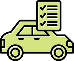 auto checklist vector icoon