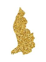 vector geïsoleerd illustratie met vereenvoudigd Liechtenstein kaart. versierd door glimmend goud schitteren textuur. Kerstmis en nieuw jaar vakantie' decoratie voor groet kaart.