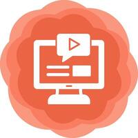 online Cursus vector icoon