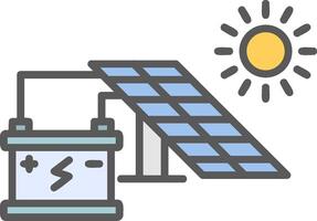 zonne-energie vector pictogram