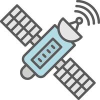 satelliet vector pictogram