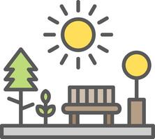 park vector pictogram