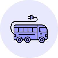 elektrische bus vector icon