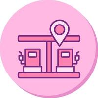 gas- station pin vector icoon