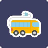 elektrische bus vector icon