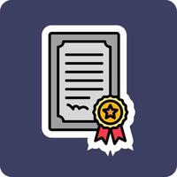 certificaat vector pictogram