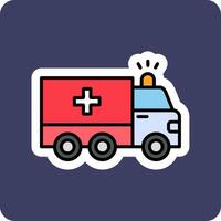 ambulance vector pictogram