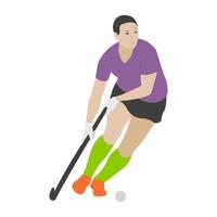 hockeyspeler concepten vector