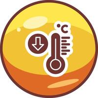 laag temperatuur vector icoon