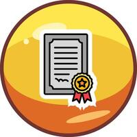 certificaat vector pictogram