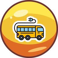 elektrische bus vector icon