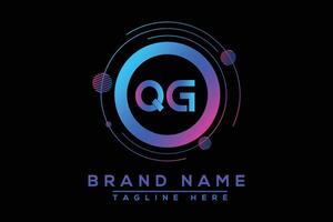 qg brief logo ontwerp. vector logo ontwerp voor bedrijf.