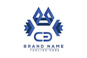 brief cb blauw logo ontwerp. vector logo ontwerp voor bedrijf.