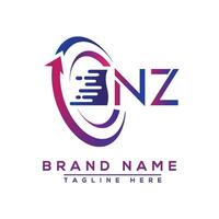 nz brief logo ontwerp. vector logo ontwerp voor bedrijf.