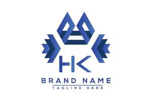 blauw hk brief logo ontwerp. vector logo ontwerp voor bedrijf.