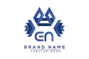 blauw nl brief logo ontwerp. vector logo ontwerp voor bedrijf.