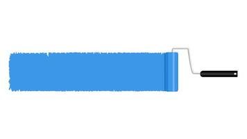 verf rol met geschilderd markering gekleurde vector