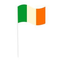 Ierland vlag vector. st. patricks dag vector