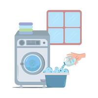 illustratie van de wasmachine vector