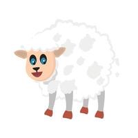 illustratie van schattig schapen vector