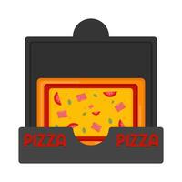 illustratie van pizza vector