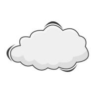 wolk grappig boek bubbel illustratie vector