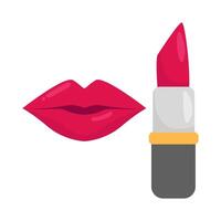 lippen Dames met lippenstift illustratie vector