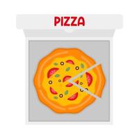 illustratie van pizza vector