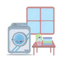 illustratie van de wasmachine vector