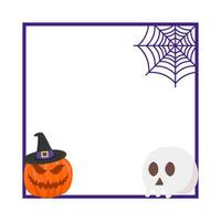 illustratie van halloween kader vector