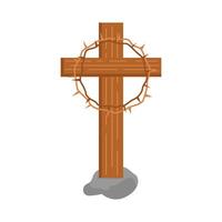 christen kruis religieus illustratie vector