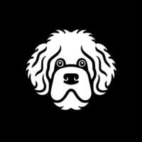 bichon fris, minimalistische en gemakkelijk silhouet - vector illustratie