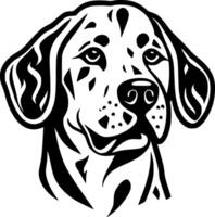 dalmatiër, zwart en wit vector illustratie