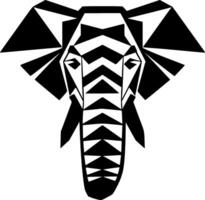 olifant - minimalistische en vlak logo - vector illustratie