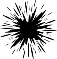 explosie - minimalistische en vlak logo - vector illustratie