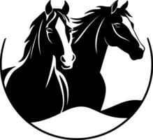 paarden - hoog kwaliteit vector logo - vector illustratie ideaal voor t-shirt grafisch