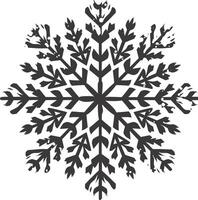 ai gegenereerd silhouet mandala bloem sneeuwvlok vormig zwart kleur enkel en alleen vector