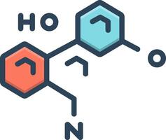 vector zwart lijn icoon voor tramadol