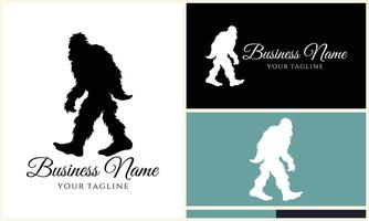 silhouet grote voet vector logo sjabloon