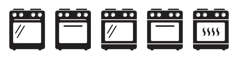 fornuis oven icoon, vector gas- fornuis. keuken Koken apparaat. vector illustratie.