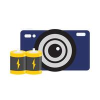 camera foto met accu illustratie vector