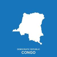 democratisch republiek van de Congo kaart icoon vector