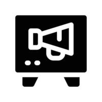 televisie afzet icoon. vector glyph icoon voor uw website, mobiel, presentatie, en logo ontwerp.