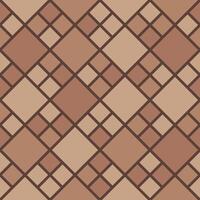 bruin bestrating top visie patroon, mozaïek- ornament vector