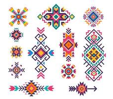 Mexicaans volk tribal motief patroon, etnisch ornament vector