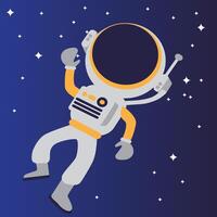 drijvend astronaut icoon vector
